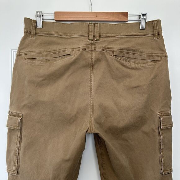 LL Bean Cargo Pants Mens 35x29 BeanFlex Classic Fit Brown Pockets Outdoor - Picture 6 of 13